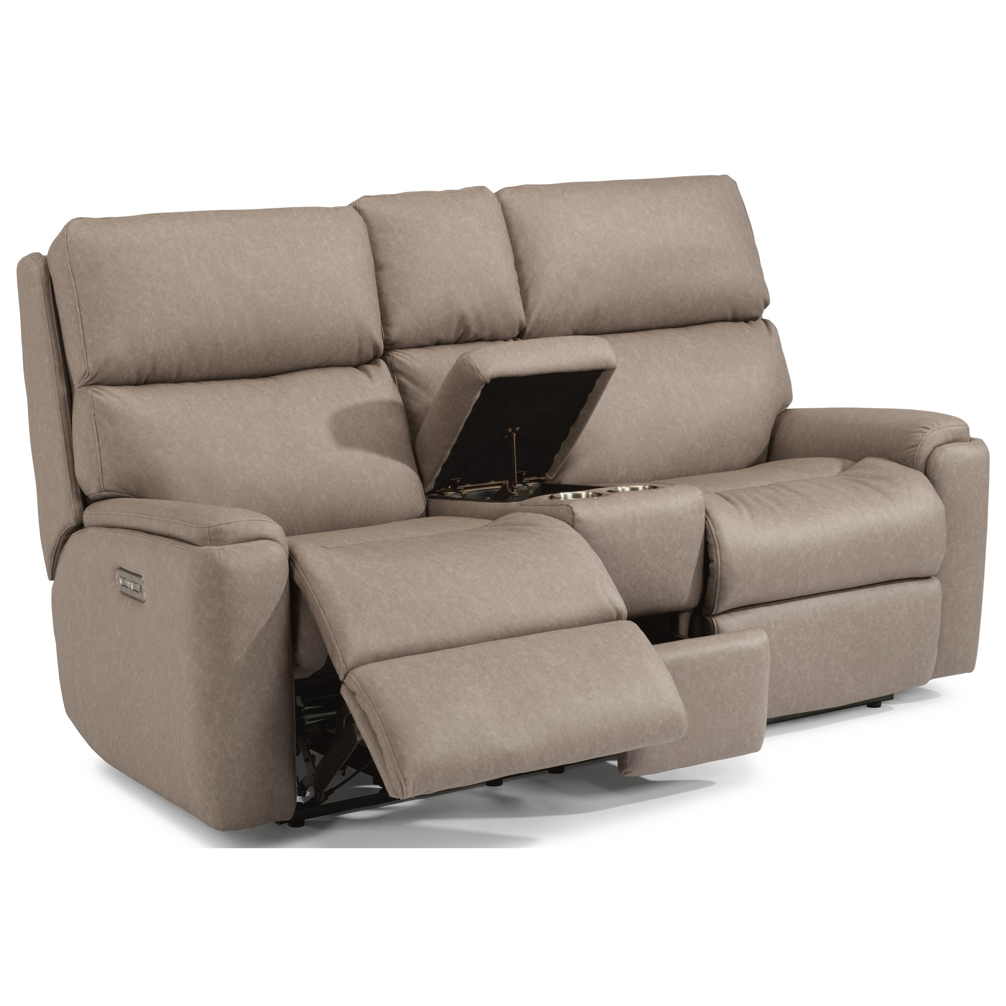 Flexsteel loveseat new arrivals with console